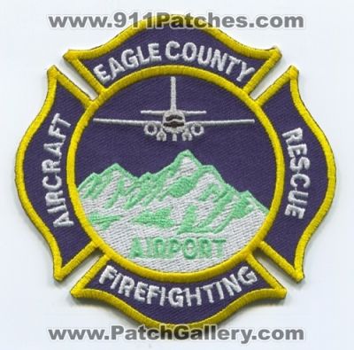Eagle County Airport Aircraft Rescue FireFighting Patch (Colorado)
[b]Scan From: Our Collection[/b]
Keywords: co. arff firefighter cfr crash fire
