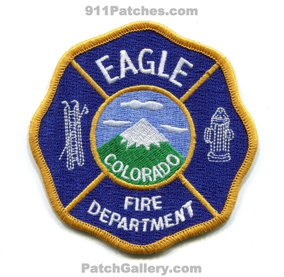 Eagle Fire Department Patch (Colorado)
[b]Scan From: Our Collection[/b]
Keywords: dept.