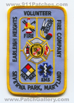 Earleigh Heights Volunteer Fire Company Severna Park Patch (Maryland)
Scan By: PatchGallery.com
Keywords: vol. co. department dept. rescue hazmat haz-mat ems