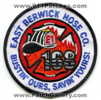 East Berwick Fire Hose Company 168 Engine 1 (Pennsylvania)
Scan By: PatchGallery.com
Keywords: co. e1