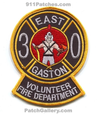 East Gaston Volunteer Fire Department 30 Patch (North Carolina)
Scan By: PatchGallery.com
Keywords: vol. dept.