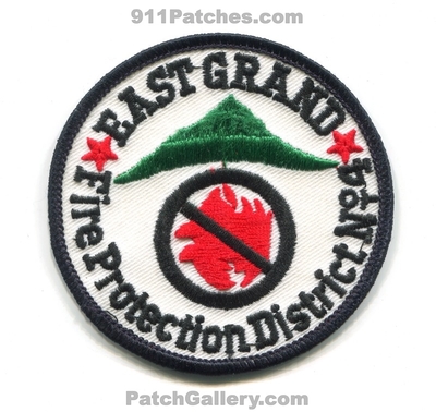 East Grand Fire Protection District Number 4 Patch (Colorado)
[b]Scan From: Our Collection[/b]
Keywords: prot. dist. no. #4 department dept.