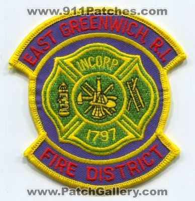 East Greenwich Fire District (Rhode Island)
Scan By: PatchGallery.com
Keywords: department dept. r.i.