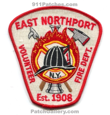 East Northport Volunteer Fire Department Patch (New York)
Scan By: PatchGallery.com
Keywords: vol. dept. est. 1908 1