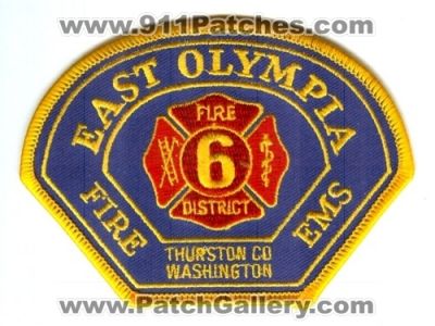East Olympia Fire EMS Department Thurston County District 6 (Washington)
Scan By: PatchGallery.com
Keywords: dept. co. dist. number no. #6