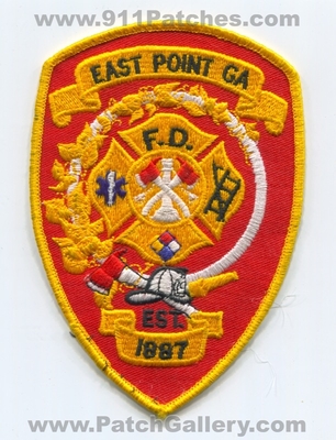 East Point Fire Department Patch (Georgia)
Scan By: PatchGallery.com
Keywords: dept. f.d. fd ga est. 1887