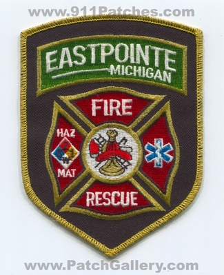 Eastpointe Fire Rescue Department Patch (Michigan)
Scan By: PatchGallery.com
Keywords: dept. hazmat haz-mat