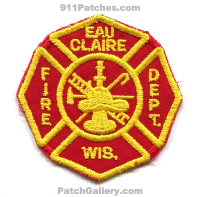 Eau Claire Fire Department Patch (Wisconsin)
Scan By: PatchGallery.com
Keywords: dept.