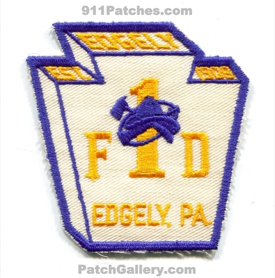 Edgely Fire Department Company 1 Patch (Pennsylvania)
Scan By: PatchGallery.com
Keywords: dept. fd est. 1908 co.