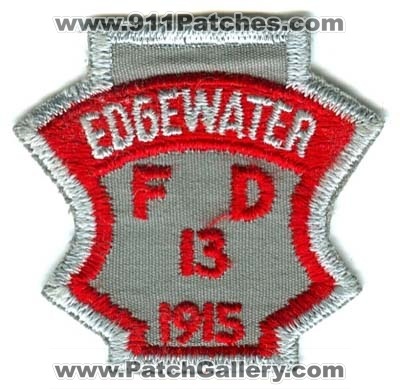 Edgewater Fire Department Patch (Colorado) (Defunct)
[b]Scan From: Our Collection[/b]
Now West Metro Fire
Keywords: dept. fd 13