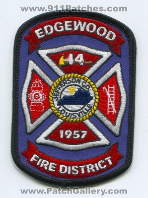 Edgewood Fire District 44 Jefferson County Louisville Patch (Kentucky)
Scan By: PatchGallery.com
Keywords: dist. number no. #44 co. department dept. 1957