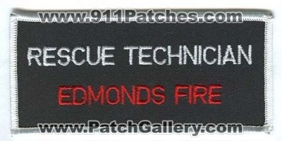 Edmonds Fire Department Rescue Technician (Washington)
Scan By: PatchGallery.com
Keywords: dept.