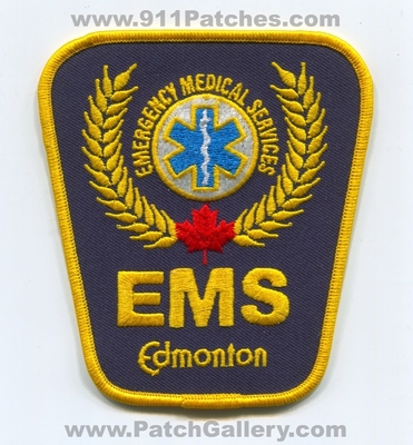 Edmonton Emergency Medical Services EMS Patch (Canada)
Scan By: PatchGallery.com
Keywords: ambulance