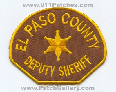 El Paso County Sheriffs Office Deputy Patch (Colorado)
Scan By: PatchGallery.com
Keywords: co. department dept.