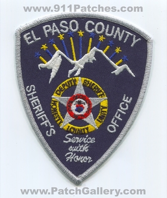 El Paso County Sheriffs Office Deputy Patch (Colorado)
Scan By: PatchGallery.com
Keywords: co. department dept. honesty loyalty unity service with honor