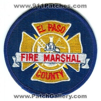 El Paso County Fire Marshal Patch (Colorado)
[b]Scan From: Our Collection[/b]
