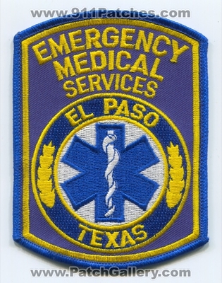 El Paso Emergency Medical Services EMS Patch (Texas)
Scan By: PatchGallery.com
Keywords: ambulance