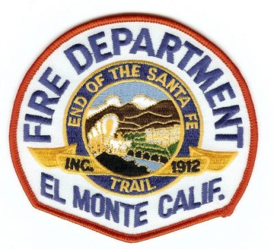 El Monte Fire Department
Thanks to PaulsFirePatches.com for this scan.
Keywords: california