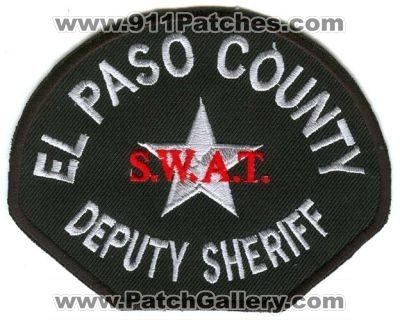 El Paso County Sheriff Deputy S.W.A.T. (Colorado)
Scan By: PatchGallery.com
Keywords: swat