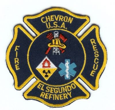 El Segundo Refinery Fire Rescue
Thanks to PaulsFirePatches.com for this scan.
Keywords: california chevron usa