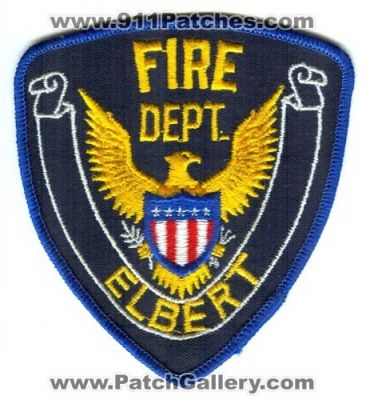 Elbert Fire Department Patch (Colorado)
[b]Scan From: Our Collection[/b]
Keywords: dept.
