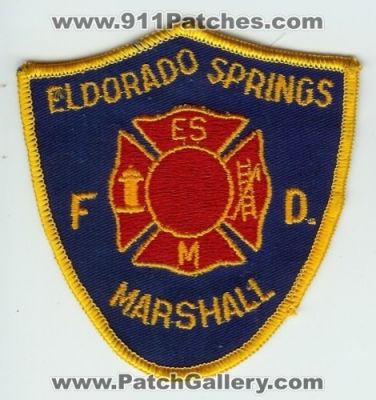 Eldorado Springs Marshall Fire Department (Colorado)
Thanks to Jack Bol for this scan.
Keywords: es f.d. fd