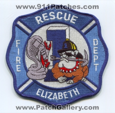 Elizabeth Fire Department Rescue 1 Patch (New Jersey)
Scan By: PatchGallery.com
Keywords: dept. company co. station