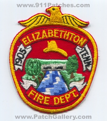 Elizabethton Fire Department Patch (Tennessee)
Scan By: PatchGallery.com
Keywords: dept. 1905 tenn.