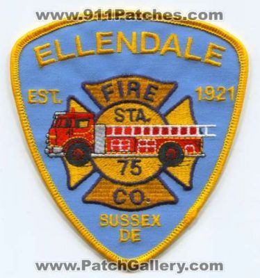 Ellendale Fire Company Station 75 (Delaware)
Scan By: PatchGallery.com
Keywords: co. sta. sussex county department dept.