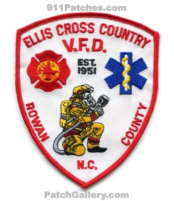 Ellis Cross Country Volunteer Fire Department Rowan County Patch (North Carolina)
Scan By: PatchGallery.com
Keywords: vol. dept. vfd v.f.d. co. est. 1951
