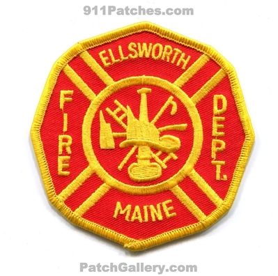Ellsworth Fire Department Patch (Maine)
Scan By: PatchGallery.com
Keywords: dept.
