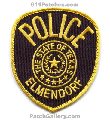 Elmendorf Police Department Patch (Texas)
Scan By: PatchGallery.com
Keywords: dept.