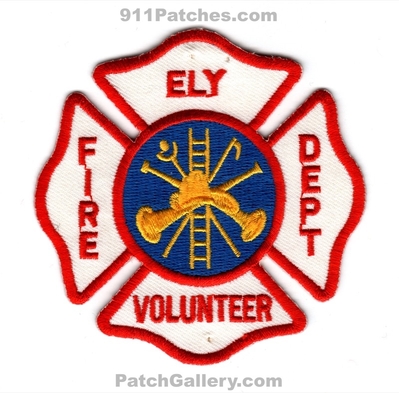 Ely Volunteer Fire Department Patch (Nevada)
Scan By: PatchGallery.com
Keywords: vol. dept.