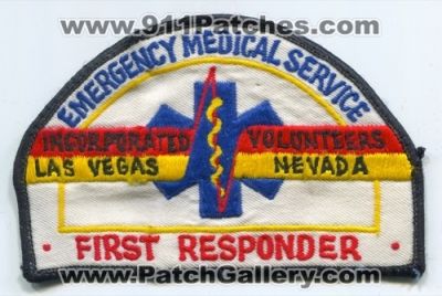 Emergency Medical Services Incorporated Volunteers First Responder Patch (Nevada)
Scan By: PatchGallery.com
Keywords: emsi las vegas ambulance