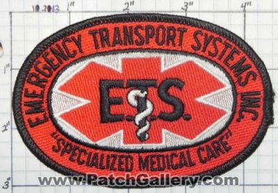Emergency Transport Systems Inc (UNKNOWN STATE)
Thanks to swmpside for this picture.
Keywords: ets e.t.s.