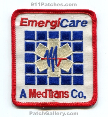 EmergiCare A MedTrans Company EMS Patch (Colorado) (Defunct)
[b]Scan From: Our Collection[/b]
Keywords: co. ambulance emt paramedic
