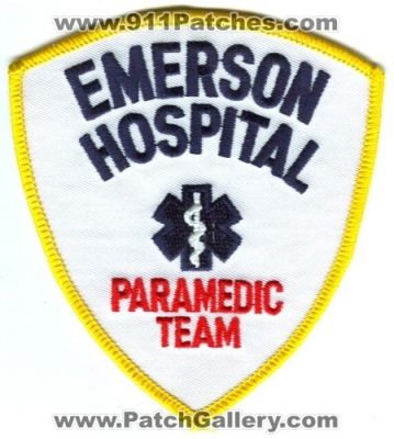 Emerson Hospital Paramedic Team (Massachusetts)
Scan By: PatchGallery.com
Keywords: ems