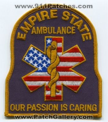Empire State Ambulance (New York)
Scan By: PatchGallery.com
Keywords: ems emt paramedic our passion is caring