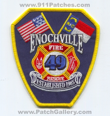 Enochville Fire Rescue Department 49 Patch (North Carolina)
Scan By: PatchGallery.com
Keywords: dept. established 1965