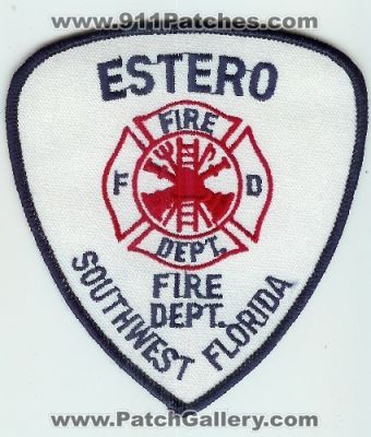 Estero Fire Department (Florida)
Thanks to Mark C Barilovich for this scan.
Keywords: dept. fd southwest