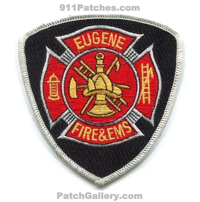 Eugene Fire and EMS Department Patch (Oregon)
Scan By: PatchGallery.com
Keywords: & dept.