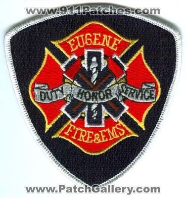 Eugene Fire & EMS Patch (Oregon)
[b]Scan From: Our Collection[/b]
Keywords: and