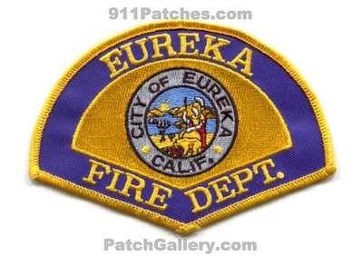 Eureka Fire Department Patch (California)
Scan By: PatchGallery.com
Keywords: city of dept. calif.