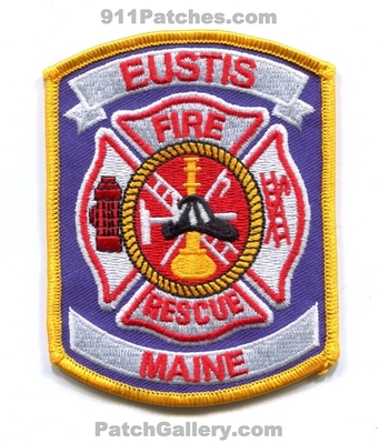 Eustis Fire Rescue Department Patch (Maine)
Scan By: PatchGallery.com
Keywords: dept.