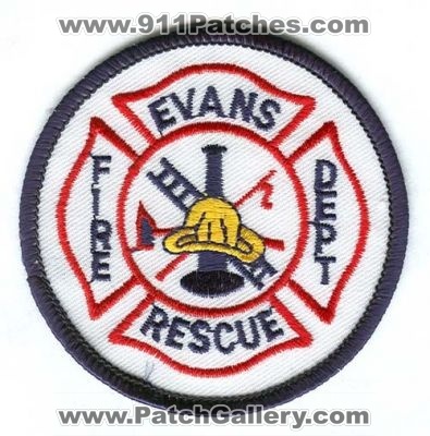 Evans Fire Department Rescue Patch (Colorado)
[b]Scan From: Our Collection[/b]
Keywords: dept