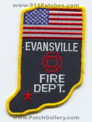Evansville Fire Department Patch (Indiana)
Scan By: PatchGallery.com
Keywords: dept. state shape