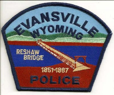 Evansville Police
Thanks to EmblemAndPatchSales.com for this scan.
Keywords: wyoming