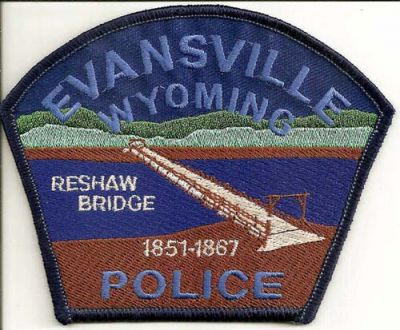 Evansville Police
Thanks to EmblemAndPatchSales.com for this scan.
Keywords: wyoming