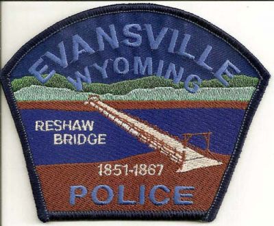 Evansville Police
Thanks to EmblemAndPatchSales.com for this scan.
Keywords: wyoming