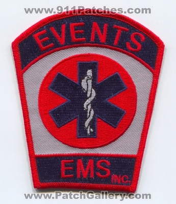 Events EMS Inc Patch (Massachusetts)
Scan By: PatchGallery.com
Keywords: inc. ambulance emt paramedic